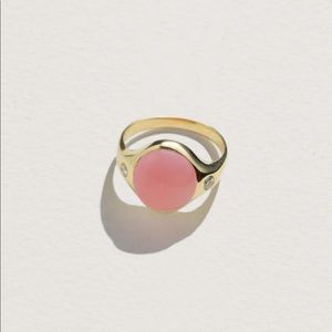 Pamela Love Essential Ring in Pink Opal, size 7